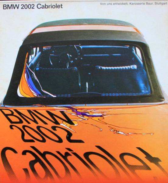 BMW 2002 Baur Cabriolet Modelprogram 1972 Carbrochure (6336)
